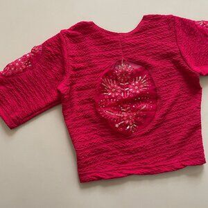 TELESTAR WITH ORGANZA Stretchable Blouse